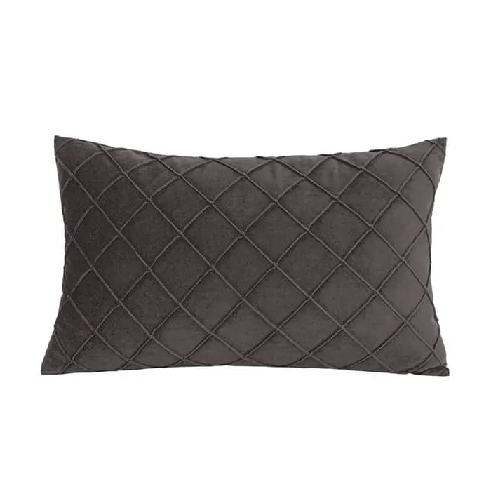 Housse de coussin grise pour canapé salon 30x50