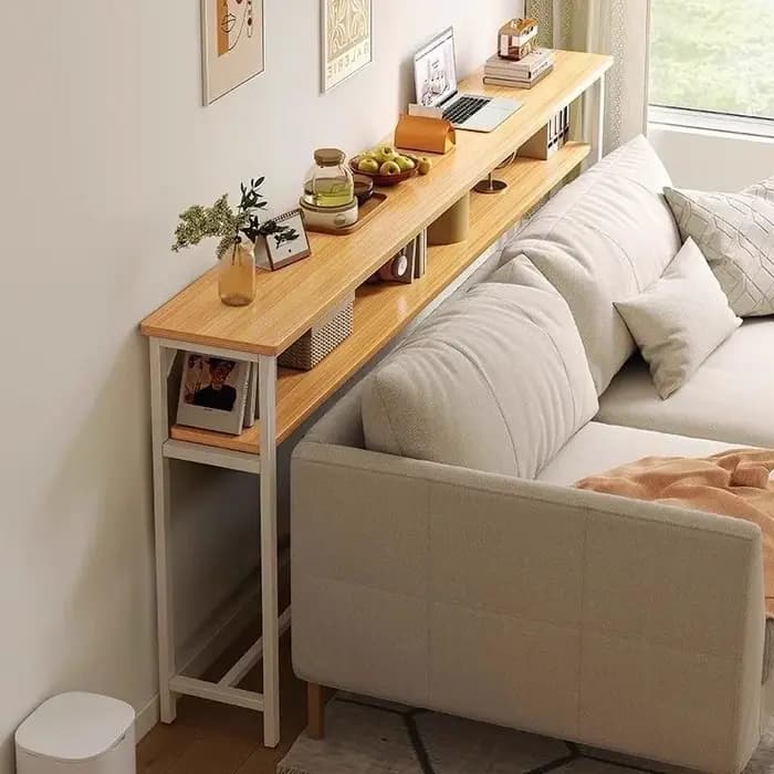 Étagère arrière multifonctionnelle pour canapé de salon