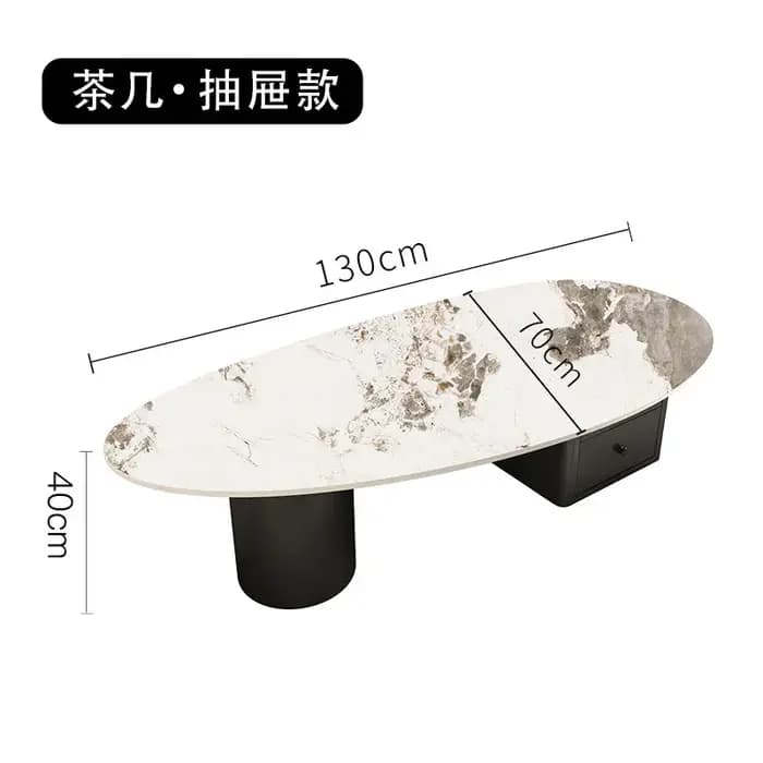 Tables basses ovales pour salon