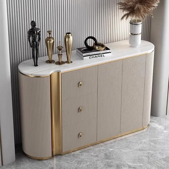 Armoires de salon Glamour Premium : Meubles de rangement de luxe léger