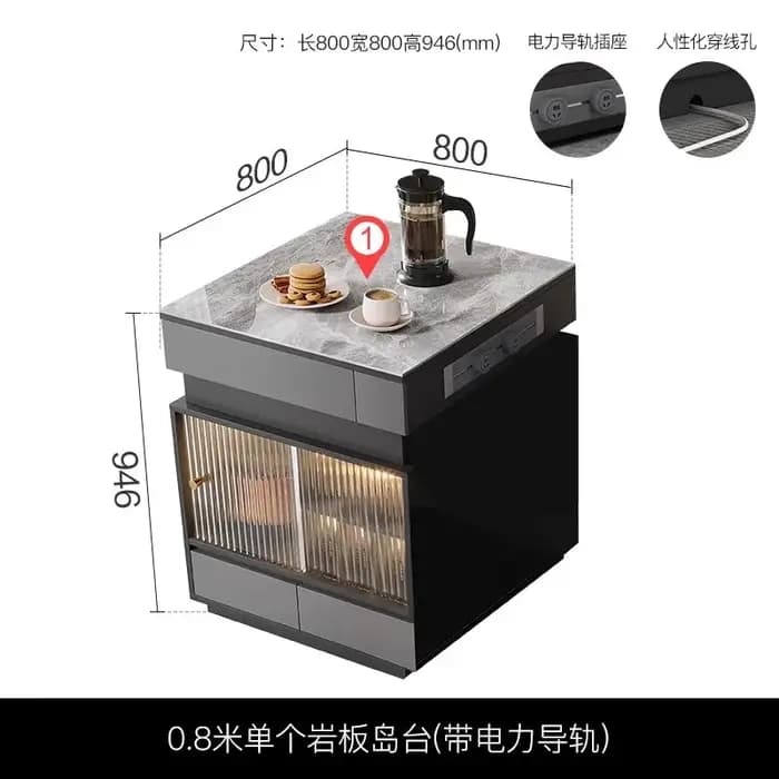 Îles De cuisine au Design moderne, extensibles, luxe, pieds De 76cm, îlot De cuisine rustique, meubl