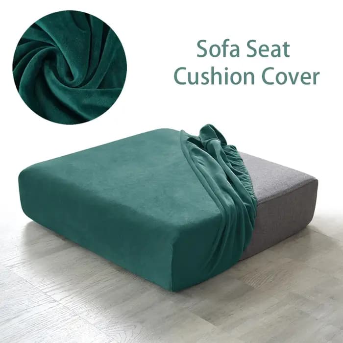 Housse de coussin de canapé en velours pour salon