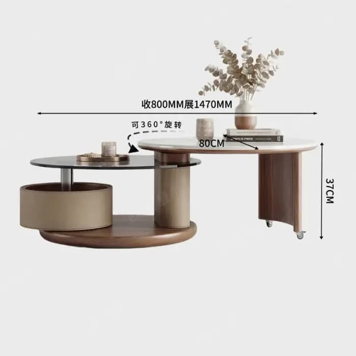 Table basse ronde de salon