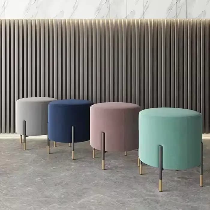 Tabouret rond de luxe léger scandinave