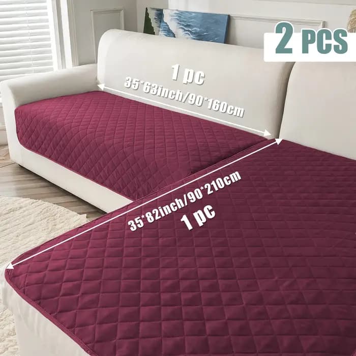 Housse de canapé imperméable 2 pièces
