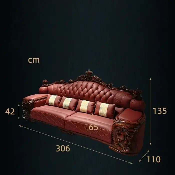 Canapé sectionnel moderne de luxe en cuir