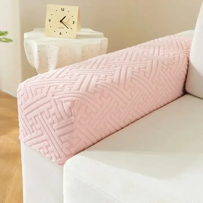 Housse de protection universelle extensible pour accoudoir de canapé