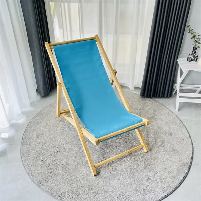 Adulte pliant Camping chaise Relax étudiant en bois inclinable taille