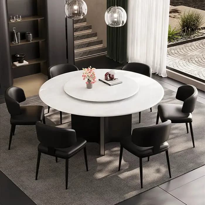 Table à manger ronde de luxe