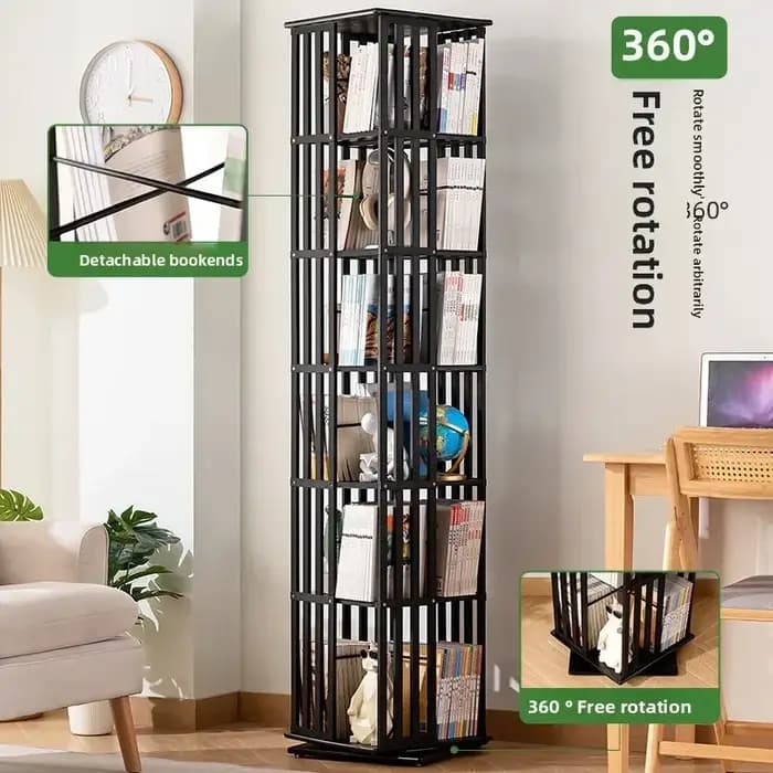 Bibliothèque rotative à 360 degrés