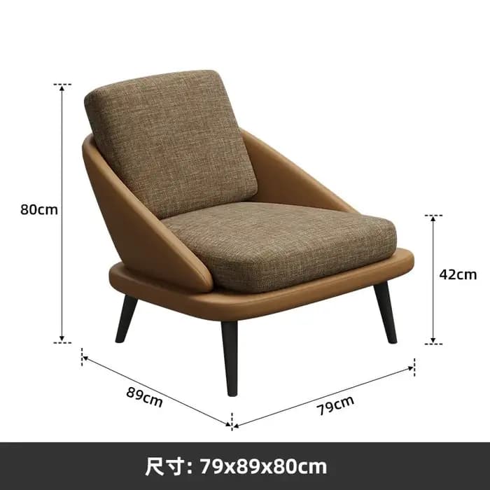 Chaise de salon de luxe en bois