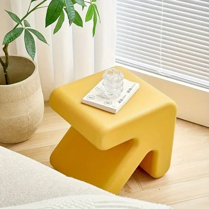 Tabouret flèche créatif de style nordique, étagère basse en plastique pour porte de maison