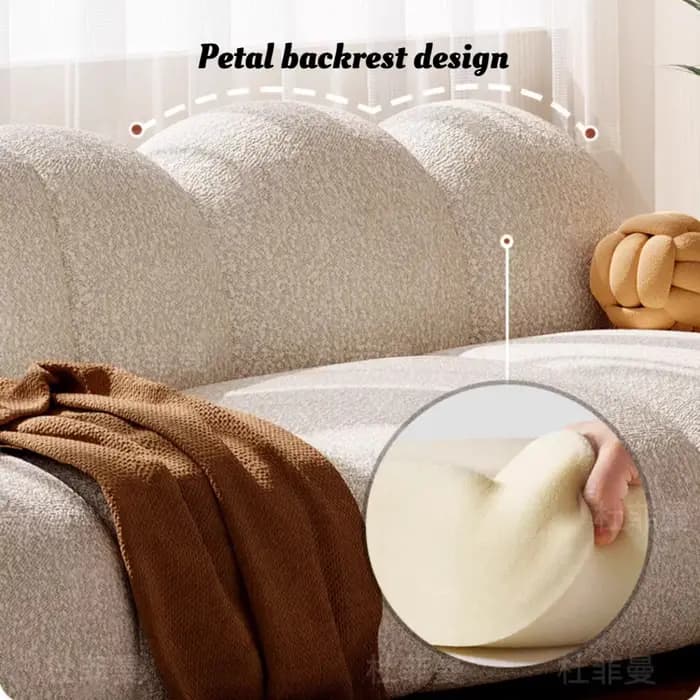 Canapé Teddy moderne minimaliste en bois naturel japonais