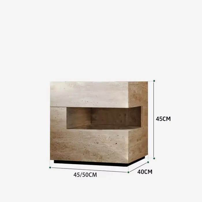 Table de chevet tendance de luxe moderne avec rangement, style vintage nordique, meuble de chambre à