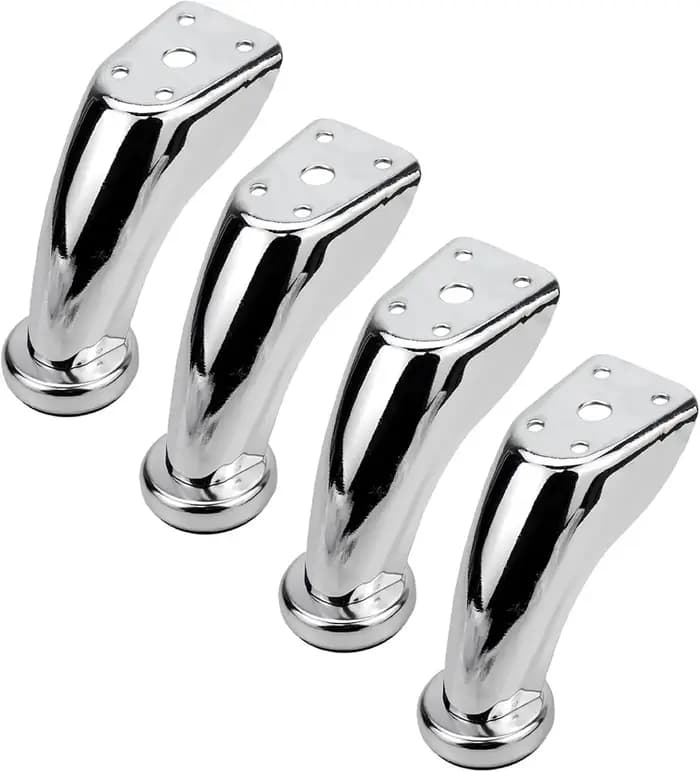 Pieds de meubles en métal de 3.74 pouces, 4 pièces, faciles à installer, pieds de canapé pour armoir