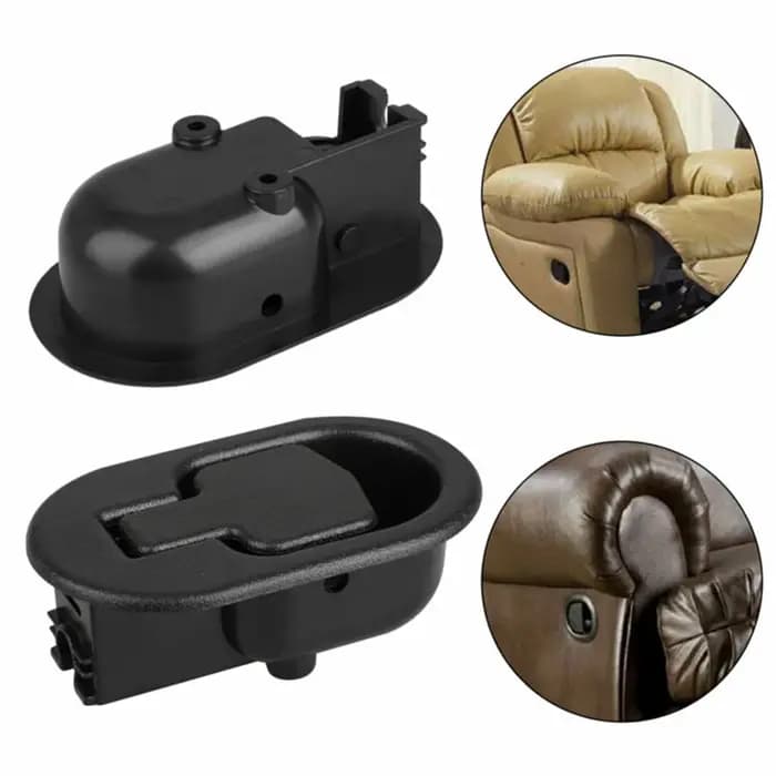 1pc canapé canapé libération fauteuil inclinable noir ovale tirer poignée levier ABS pièces de rechange matériel canapé accessoires