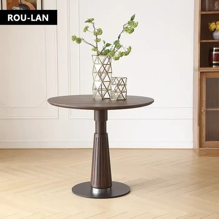 Table à manger ronde moderne du milieu du siècle