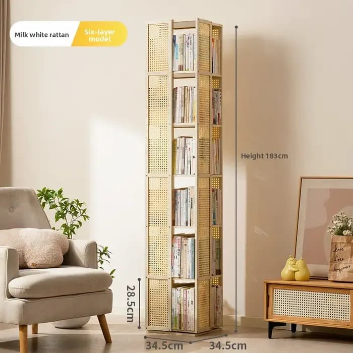 Bibliothèque rotative à 360 degrés
