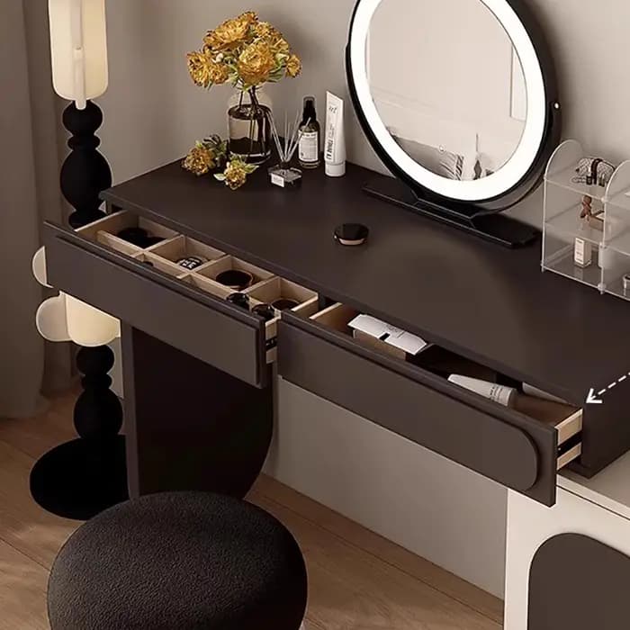 Table De vanité De luxe française avec chaise