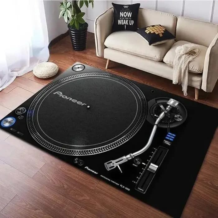 Plateau tournant réaliste en vinyle