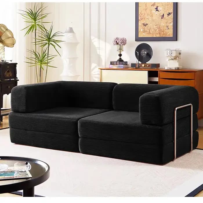 Canapé d'angle minimaliste de luxe sans structure