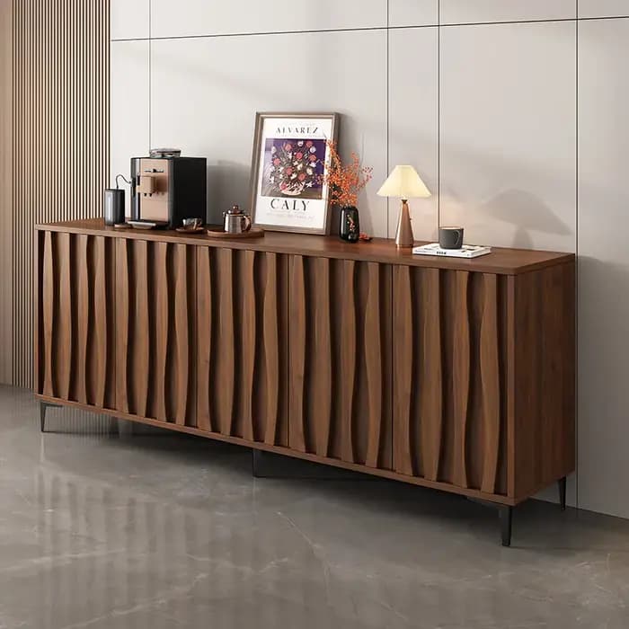 Meubles de salon en bois : Vitrine de présentation nordique