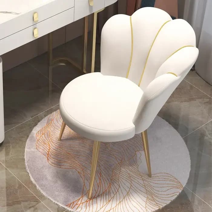 Chaises nordiques meubles de maison chaise de salle à manger de luxe salon réception dossier en velo