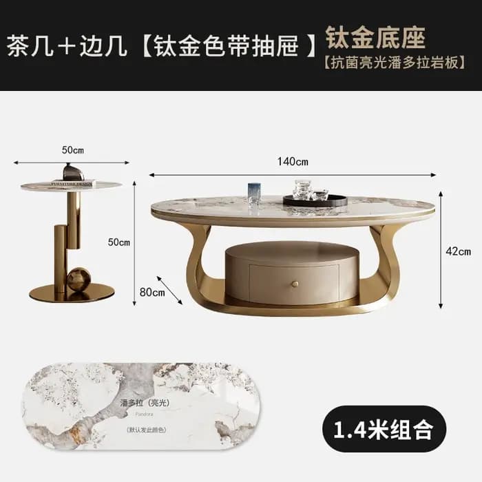 Table basse de luxe moderne de qualité supérieure