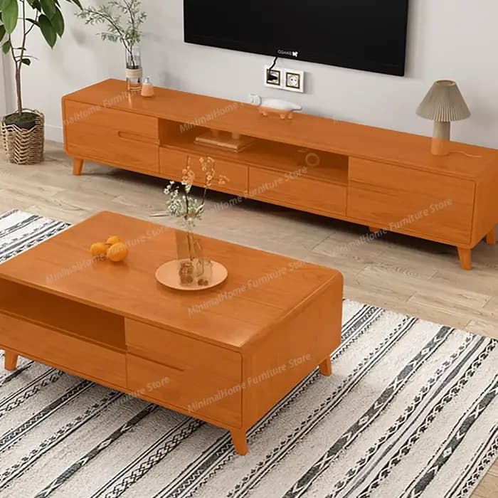 Meubles TV muraux en bois blanc avec tiroirs de rangement, supports TV modernes et esthétiques pour