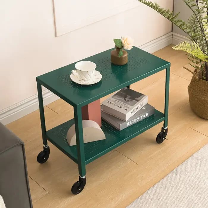 Table d'appoint Mobile colorée Double couche