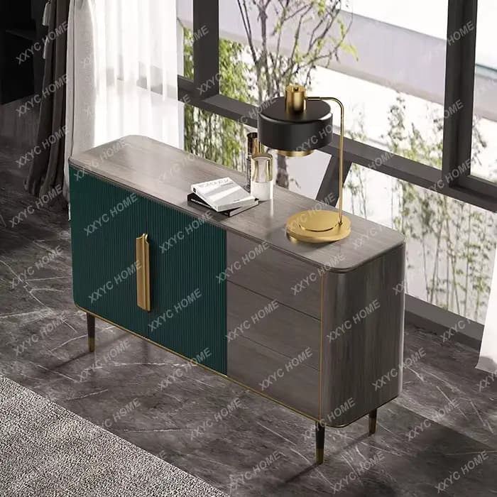Meuble d'appoint moderne de luxe léger pour entrée de hall