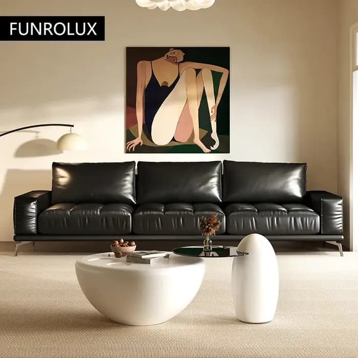 Canapé en cuir simple moderne