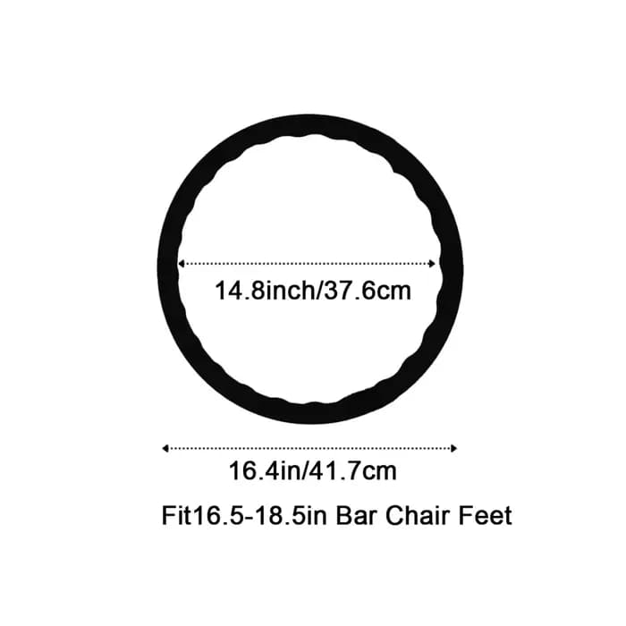 1 pièce de protection pour les jambes des tabourets de bar