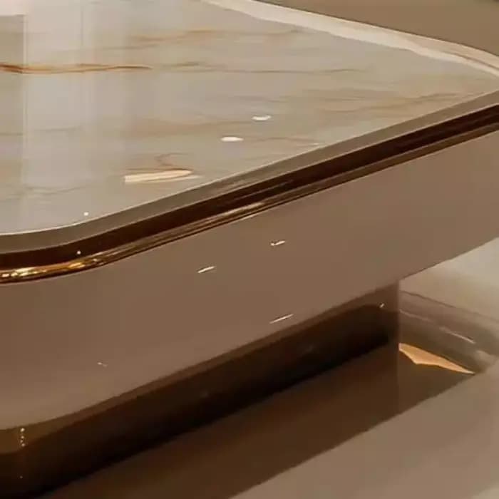 Table basse minimaliste claire Design De sol De luxe