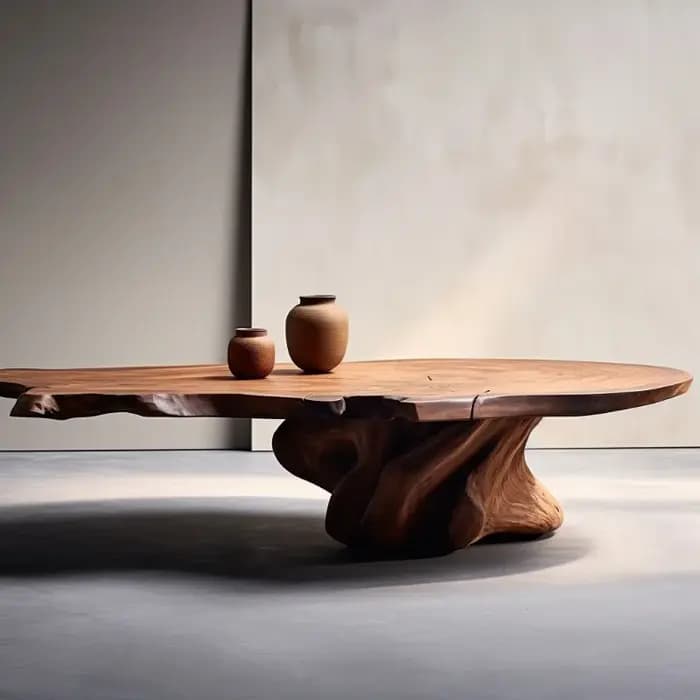 Table basse design en bois