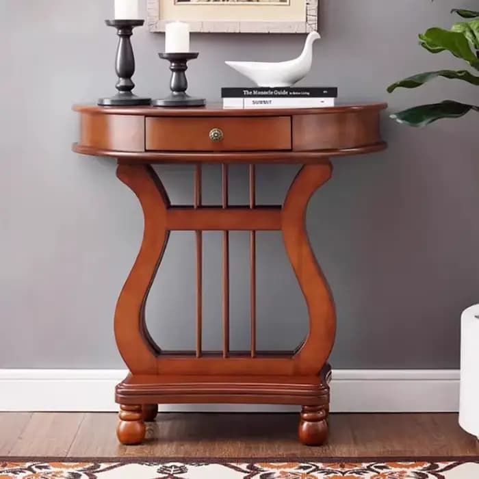 Avec tiroirs Table Console moderne de luxe avec rangement couloir