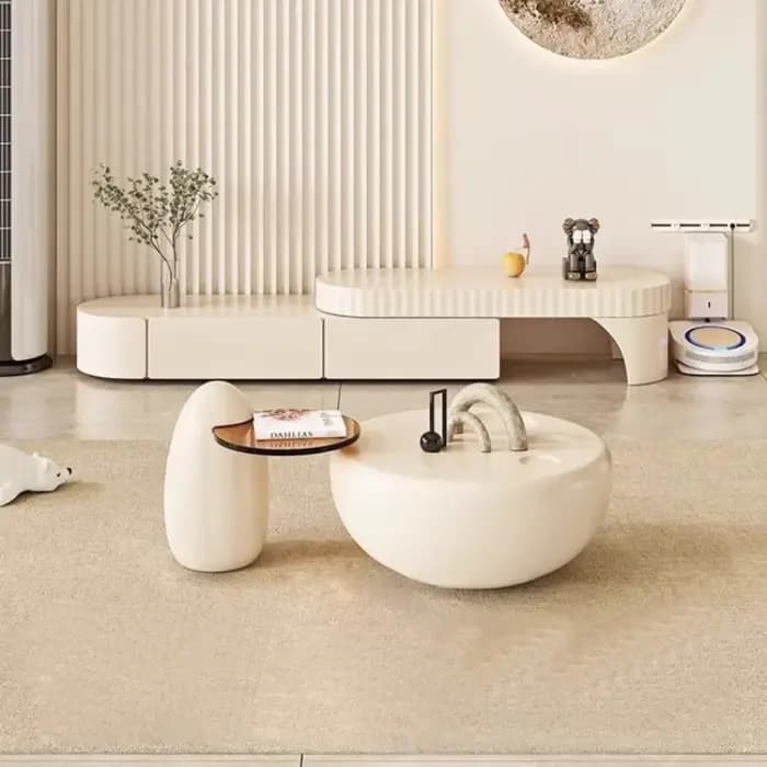 Table basse en forme de patte de chat