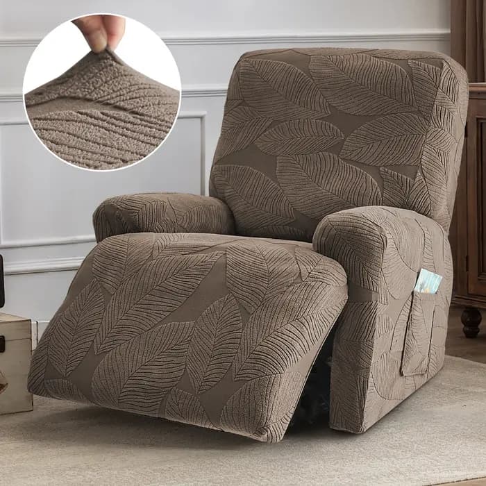 Housse de canapé inclinable fendue 1/2/3 places, housse de chaise inclinable en Jacquard, pour faute