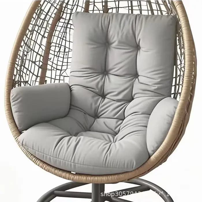 Coussin de remplacement pour fauteuil suspendu, coussins épaissis pour siège de balançoire, coussin de chaise suspendue pour intérieur/extérieur, lavable