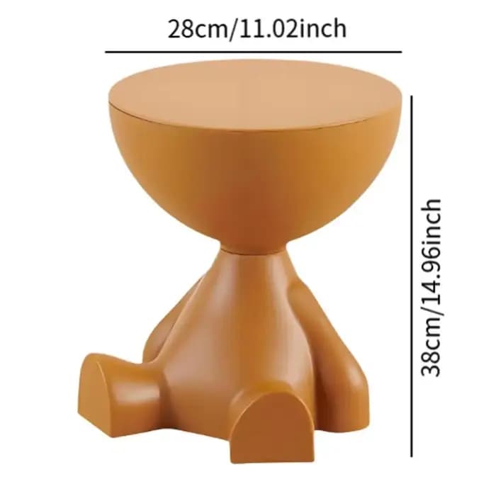 Table d'appoint crème, Table basse plate créative