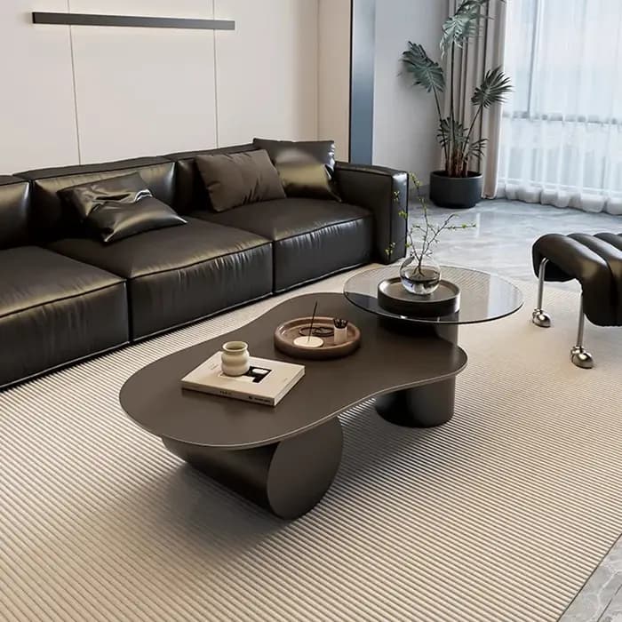 Table Basse ovale minimaliste italienne