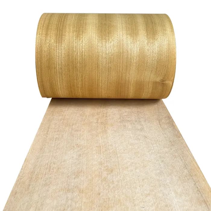 Placage en bois de teck naturel 240x20cm
