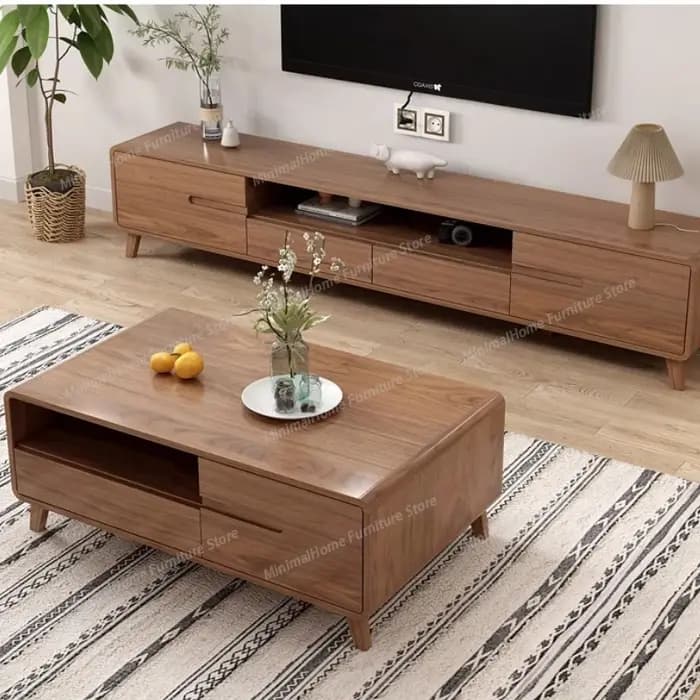 Meubles TV muraux en bois blanc avec tiroirs de rangement, supports TV modernes et esthétiques pour