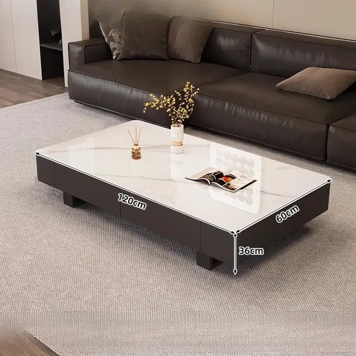 Table basse moderne japonaise de luxe esthétique mobile