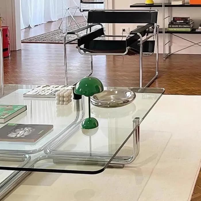 Table Basse Italienne sur Pied, Style Ancien, Minimaliste, Simple et Moderne