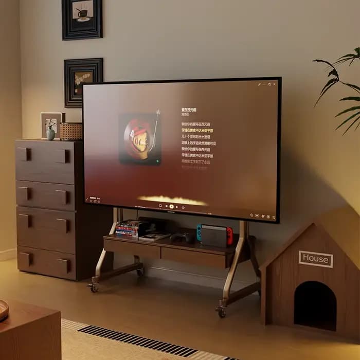 Rétro avec support meuble Tv Unique classique à la mode esthétique