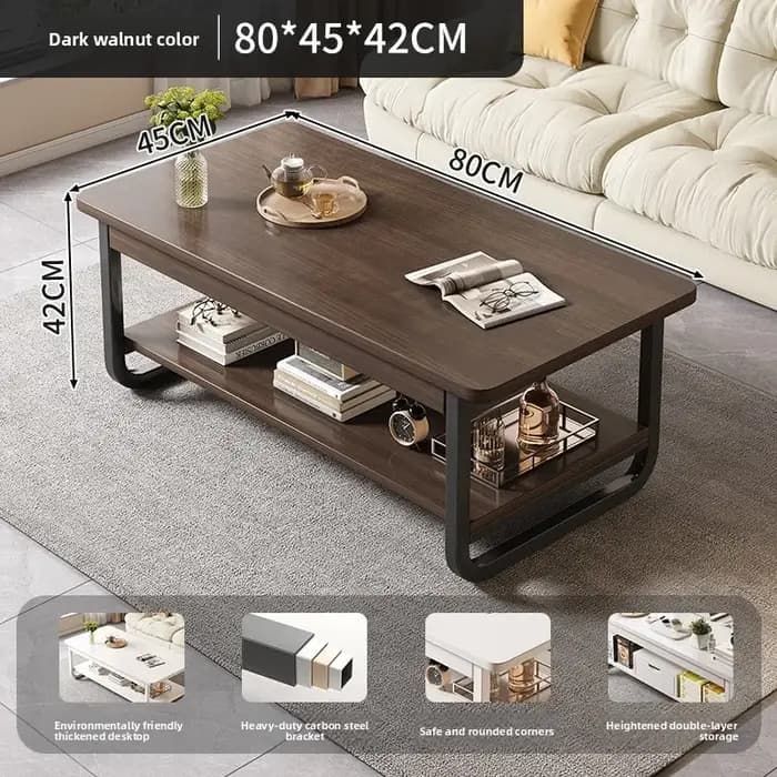 Nouvelle table basse rectangulaire pour petit appartement, salon ou bureau – petite table à thé dome