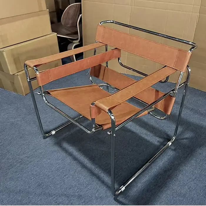 Fauteuil d'appoint de salon avec structure en fer