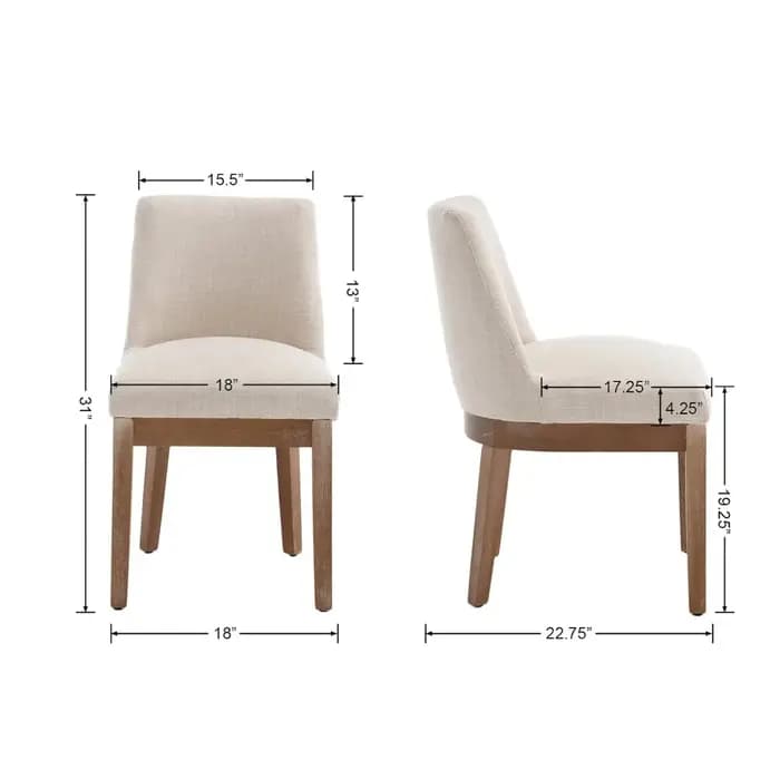 Ensemble de 6 chaises de salle à manger confortables avec dossier, chaises d'appoint de cuisine remb