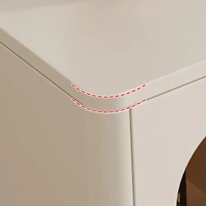 Armoire de rangement crème pour salon